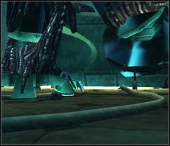 Zacznij uderzać w jedno z odnóży bossa - 36 Nutripils Factory | Beyond Good & Evil - Beyond Good & Evil - poradnik do gry