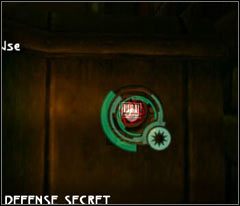 Po dotarciu do zamkniętej bramy zadokuj poduszkowiec, zbliż się do ukazanego na screenie kodu kreskowego i zrób zdjęcie - 66 Slaughterhouse | Beyond Good & Evil - Beyond Good & Evil - poradnik do gry