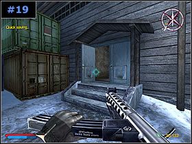 W pierwszym pomieszczeniu [#20] zdjąłem strażników widocznych na górze, za balustradą oraz kolejnych, którzy wpadli z impetem do środka - Witamy w Czechosłowacji - Część 1 | Misja 3 | Contract JACK - Contract J.A.C.K. - poradnik do gry