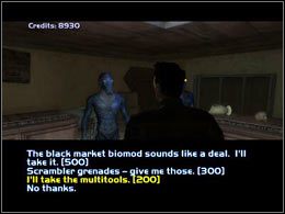 Podejdź do okienka i zgodź się na zamontowanie zabezpieczenia - Nine Worlds Tavern #1 | Trier | Deus Ex Invisible War - Deus Ex: Invisible War - poradnik do gry