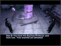 Po znalezieniu się na powierzchni ponownie włącz przyśpieszenie ruchów - ZAKOŃCZENIE 3 - APOSTLECORP | Zakończenia | Deus Ex Invisible War - Deus Ex: Invisible War - poradnik do gry