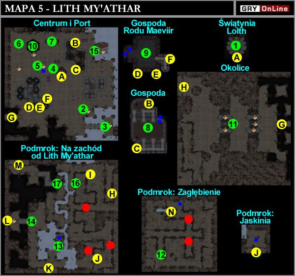 A - Centrum i Port / Świątynia Lolth - Lith Myathar | ROZDZIAŁ 2 | Neverwinter Nights Hordes of the Underdark - Neverwinter Nights: Hordes of the Underdark - poradnik do gry