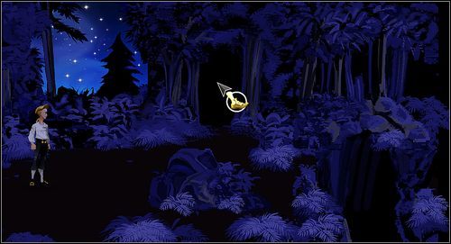 Następnie wybieramy ścieżkę na środku - Cz. I - Trzy próby (Opanowanie fechtunku - 2) | Opis przejścia - The Secret of Monkey Island - poradnik do gry