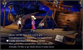 Idziemy do Emporium Stana [M1: 9 - Cz. I - Trzy próby (Kompletowanie załogi) | Opis przejścia - The Secret of Monkey Island - poradnik do gry
