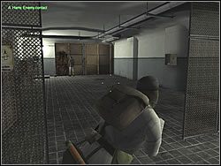 Za owymi drzwiami patroluje strażnik - Scout | Operation Snowball do Hidden and Dangerous 2 - Hidden and Dangerous 2 - poradnik do gry