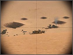 Powoli wysuń się snajperem, eliminując obsługę działa Flak (może Ci ono wyrządzić wiele złego, wiec zajmij się obsługą) - Airshow cd. | Operation Nomad | Hidden and Dangerous 2 - Hidden and Dangerous 2 - poradnik do gry