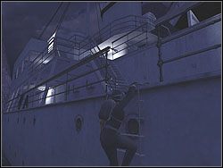 Podpłyń pod prawą stronę (patrząc od miejsca startu) drugiego statku - Steam Piping cd. | Operation Seawolf | Hidden and Dangerous 2 - Hidden and Dangerous 2 - poradnik do gry