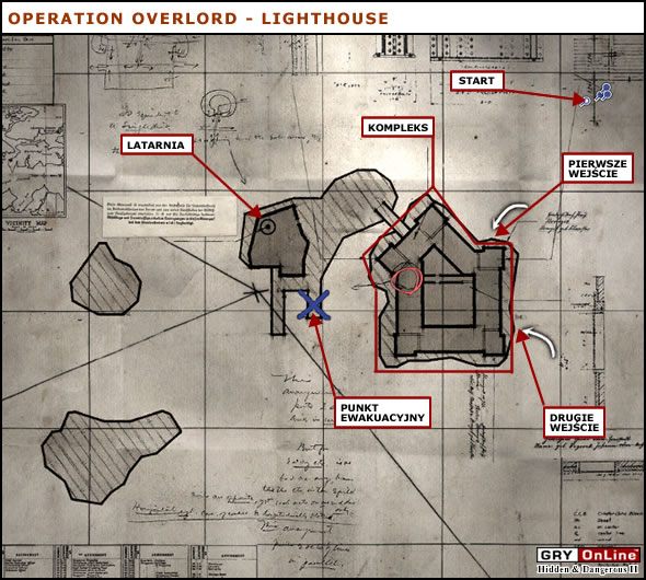 Bardzo skomplikowana misja, jeśli chodzi o teren, na jakim przyjdzie ja wykonywać - Lighthouse | Operation Overlord | Hidden and Dangerous 2 - Hidden and Dangerous 2 - poradnik do gry