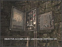 Wybiegając na górę uważaj na granaty - jeśli usłyszysz, że ktoś je w Ciebie rzuca, zbiegnij szybko na dół, by wybuch Cię nie zabił - Lighthouse cd. | Operation Overlord | Hidden and Dangerous 2 - Hidden and Dangerous 2 - poradnik do gry