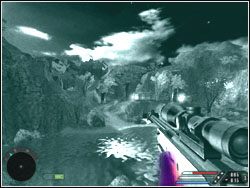 Wkrótce dojedziesz do rzeki, za którą dojrzysz kolejny obóz - Misja 08 - Steam | Far Cry - Far Cry - poradnik do gry