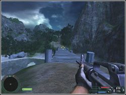 Chwilę później znajdziesz się w pobliżu drewnianego mostka - Misja 11 - Rebellion | Far Cry - Far Cry - poradnik do gry