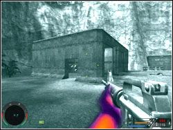 Jeżeli brakuje ci wyposażenia, weź trochę sprzętu z małego budynku w pobliżu bazy - Misja 11 - Rebellion | Far Cry - Far Cry - poradnik do gry