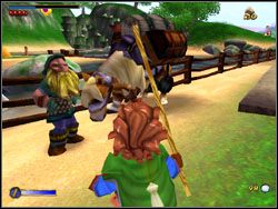 Kiedy dasz mu te przedmioty, idź w stronę krasnoluda z żółtą brodą i porozmawiaj z nim - 01 - An Unexpected Party cz.2 | The Hobbit - The Hobbit - poradnik do gry