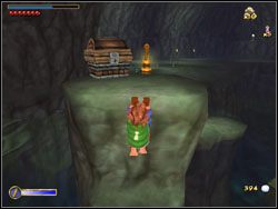 Zbierz kryształy i wskocz na drewniany mostek nad tobą - 04 - Over Hill and Under Hill cz.2 | The Hobbit - The Hobbit - poradnik do gry