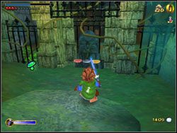 Kiedy będziesz miał wszystkie trzy urny, przeskocz po lianach na brzeg z żelazną bramę - 06 - Flies and Spiders cz.2 | The Hobbit - The Hobbit - poradnik do gry