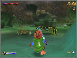 Kiedy przejdziesz przez korytarz, znajdziesz się w grocie pająków, gdzie przetrzymywani są twoi przyjaciele - 06 - Flies and Spiders cz.2 | The Hobbit - The Hobbit - poradnik do gry