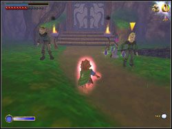 Załóż pierścień, przebiegnij między strażnikami i dotknij diamentu (po prawej) otwierającego drzwi - 07 - Barrels out of Bond | The Hobbit - The Hobbit - poradnik do gry