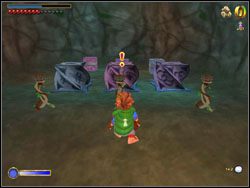 Zobaczysz miejsca, w które należy włożyć czerwone kryształy - 07 - Barrels out of Bond | The Hobbit - The Hobbit - poradnik do gry