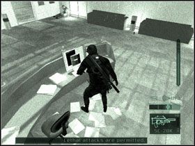 Potem udaj się korytarzem przy drzwiach, którymi tu dotarłeś aż do miejsca z cyfrowym zamkiem - Paris - część 4 | France | Tom Clancys Splinter Cell Pandora Tomorrow - Tom Clancys Splinter Cell: Pandora Tomorrow - poradniki