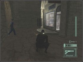 Będąc w cieniu uważaj na strażnika, który wyjdzie w tunelu naprzeciwko niego - Jerusalem - część 1 | Israel | Tom Clancys Splinter Cell Pandora Tomorrow - Tom Clancys Splinter Cell: Pandora Tomorrow - poradniki