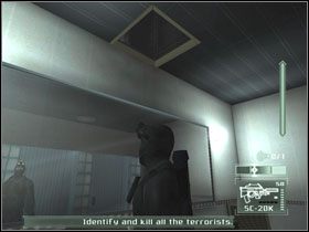 Przejdziesz nim do większej sali, gdzie zobaczysz dwóch rozmówców - Los Angeles - część 2 | USA | Tom Clancys Splinter Cell Pandora Tomorrow - Tom Clancys Splinter Cell: Pandora Tomorrow - poradniki