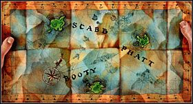 Idź do sklepu z pamiątkami i zaproponuj sprzedawcy kupno wygranej właśnie plakietki - [Część 2 - Four Map Pieces] - cz. 3 - Monkey Island 2: LeChucks Revenge - poradnik do gry