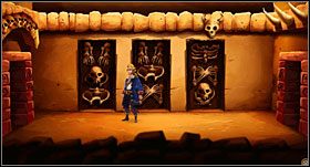 Wróć do zniszczonych sybmoli i wejdź w jeden z tuneli obok nich (Back tunnel) - [Część 3 - LeChucks Fortress] - cz. 1 - Monkey Island 2: LeChucks Revenge - poradnik do gry