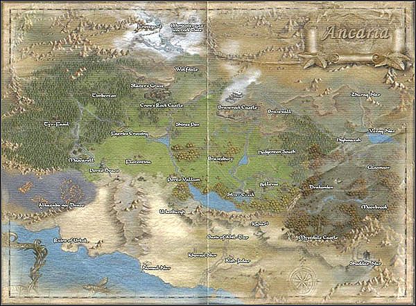 1 - Mapa świata | Mapy w Sacred - Sacred - poradnik do gry