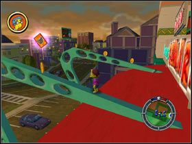 3) Lisa Lionheart - Na szczycie latarni morskiej - trzeba pojechać windą - Karty kolekcjonerskie | Level 3 The Simpsons Hit & Run - The Simpsons: Hit & Run - poradnik do gry