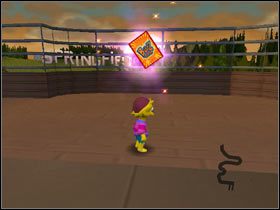 6) Evil Braces - Koło tamy - Karty kolekcjonerskie | Level 3 The Simpsons Hit & Run - The Simpsons: Hit & Run - poradnik do gry