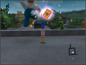 2) Burns Portrait - Przyciśnij statue w rezydencji pana Burnsa a otworzy się skrytka z kartą - Karty kolekcjonerskie | Level 4 The Simpsons Hit & Run - The Simpsons: Hit & Run - poradnik do gry