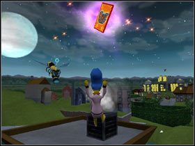 5) Red Blazer - Na dachu budynku koło złotej rezydencji - Karty kolekcjonerskie | Level 4 The Simpsons Hit & Run - The Simpsons: Hit & Run - poradnik do gry