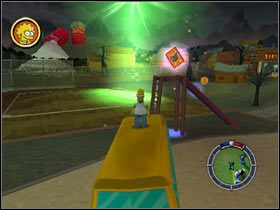 4) Time Travel Toaste r - Na dachu Lard Lad Donuts - Karty kolekcjonerskie | Level 7 The Simpsons Hit & Run - The Simpsons: Hit & Run - poradnik do gry