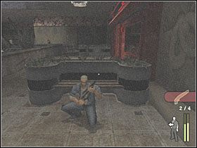 Ustaw się za przeszkodą, skąd załatw dwóch przeciwników poniżej - View of Innocence (2) | Scena 8 | Manhunt - Manhunt - poradnik do gry