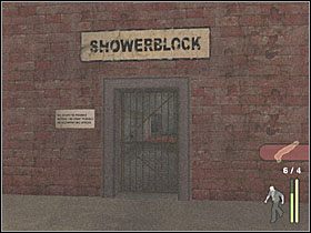 Kolejno ustaw się przy łóżku po prawej stronie i stąd zastrzel dwóch przeciwników naprzeciwko - Doing Time (2) | Scena 12 | Manhunt - Manhunt - poradnik do gry