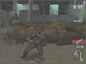 Teraz musisz zejść po schodach na sam dół, eliminując po drodze grupki kolejnych bandziorów - Divided They Fall (2) | Scena 14 | Manhunt - Manhunt - poradnik do gry