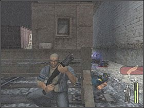 Przejdź kawałek w lewo i ustaw się w cieniu za kolumną - Trained to Kill (1) | Scena 17 | Manhunt - Manhunt - poradnik do gry