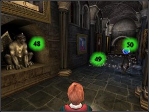 W następnym pomieszczeniu rzuć czar na dwa widoczne w ścianie kamienie i wejdź po nich na górę - Wyzwanie Carpe Retractum (2) | Solucja Harry Potter i Więzień Azkabanu - Harry Potter i Więzień Azkabanu - poradnik do gry