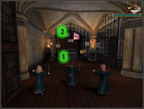Teraz idziesz na zajęcia, gdzie nauczysz się czaru Glacius zamrażającego różne rzeczy - W drodze na naukę zaklęć | Solucja Harry Potter i Więzień Azkabanu - Harry Potter i Więzień Azkabanu - poradnik do gry