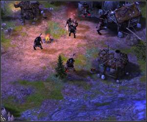 W okolicy znajdują się aż trzy obozy minotaurów (największy jest chroniony przez Thunderhorna) - 5.12 [ROZDZIAŁ 2] Stoneblade Mountain cz.2 | SpellForce Zakon Świtu - SpellForce: Zakon Świtu - poradnik do gry