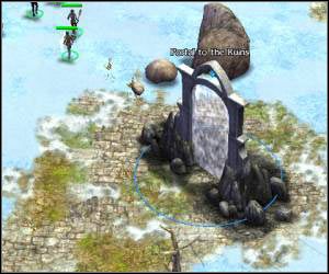 Odnajdziesz tu portal, z którego niestety będzie mógł skorzystać wyłącznie główny bohater - 5.21 [ROZDZIAŁ 3] Southern Godmark cz.2 | SpellForce Zakon Świtu - SpellForce: Zakon Świtu - poradnik do gry