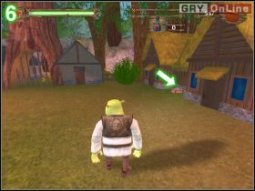 Biegnij w lewo, po drodze zbierając monety - [POZIOM 09] The Potion Fails cz.1 | Shrek 2 The Game - Shrek 2: The Game - poradnik do gry