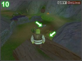Dojdziesz do palnika wskazanego strzałką na obrazku [9] - [POZIOM 11] Rat Attack cz.1 | Shrek 2 The Game - Shrek 2: The Game - poradnik do gry
