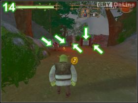 Zeskocz na dół, pozbieraj monety i zapisz grę - [POZIOM 11] Rat Attack cz.2 | Shrek 2 The Game - Shrek 2: The Game - poradnik do gry