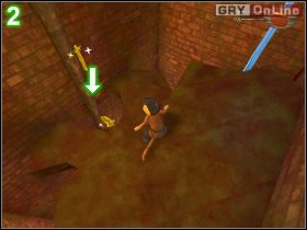 Pokonaj dwa szczury (lewa i prawa strzałka na obrazku [1] ) - [POZIOM 13] Poos n Boots Escapes Prison | Shrek 2 The Game - Shrek 2: The Game - poradnik do gry