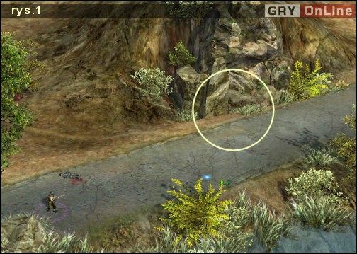 Wyczekujemy chwili, aż na horyzoncie zobaczymy jadący od strony [4] samochód wiozący Niemieckich żołnierzy, patrz [rys - Misja 4 - Zasadzka (1) | Projekt Ameryka | Soldiers Ludzie Honoru - Soldiers: Ludzie Honoru - poradnik do gry