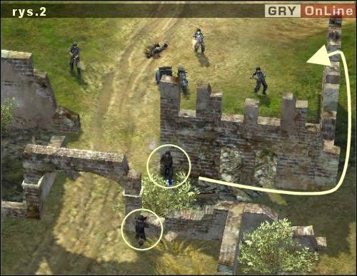 Walki w rejonie [4] będą bardzo zaciekłe i musimy wykazać się w nich nie lada sprytem - Misja 2 - Klasztor | Katiusza | Soldiers Ludzie Honoru - Soldiers: Ludzie Honoru - poradnik do gry