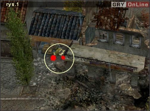 Docieramy do mostu, którego musimy bronić [3] i zajmujemy defensywne pozycje [rys - Misja 5 - Ostatnia nadzieja (1) | Droga do Berlina | Soldiers Ludzie Honoru - Soldiers: Ludzie Honoru - poradnik do gry