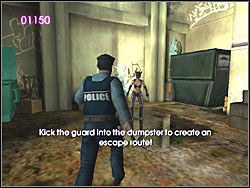 Wyjdź na zewnątrz, aby stanąć twarzą w twarz z dwójką policjantów - Jewelry Store (2) | Scena 1 | Catwoman - Catwoman - poradnik do gry