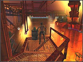 Przeskocz po drągach na pobliską siatkę i odbij się na platformę za tobą - Factory Perimeter (5) | Scena 5 | Catwoman - Catwoman - poradnik do gry